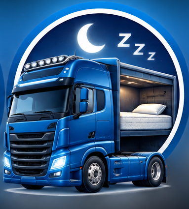 Truck sleeper cab mattress designed for professional drivers